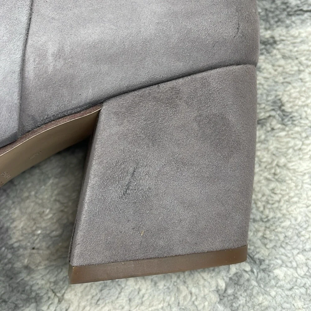 New Botkier Skylar Slouchy Suede Mid Boots Warm Gray Grey Scrunch Sz 9